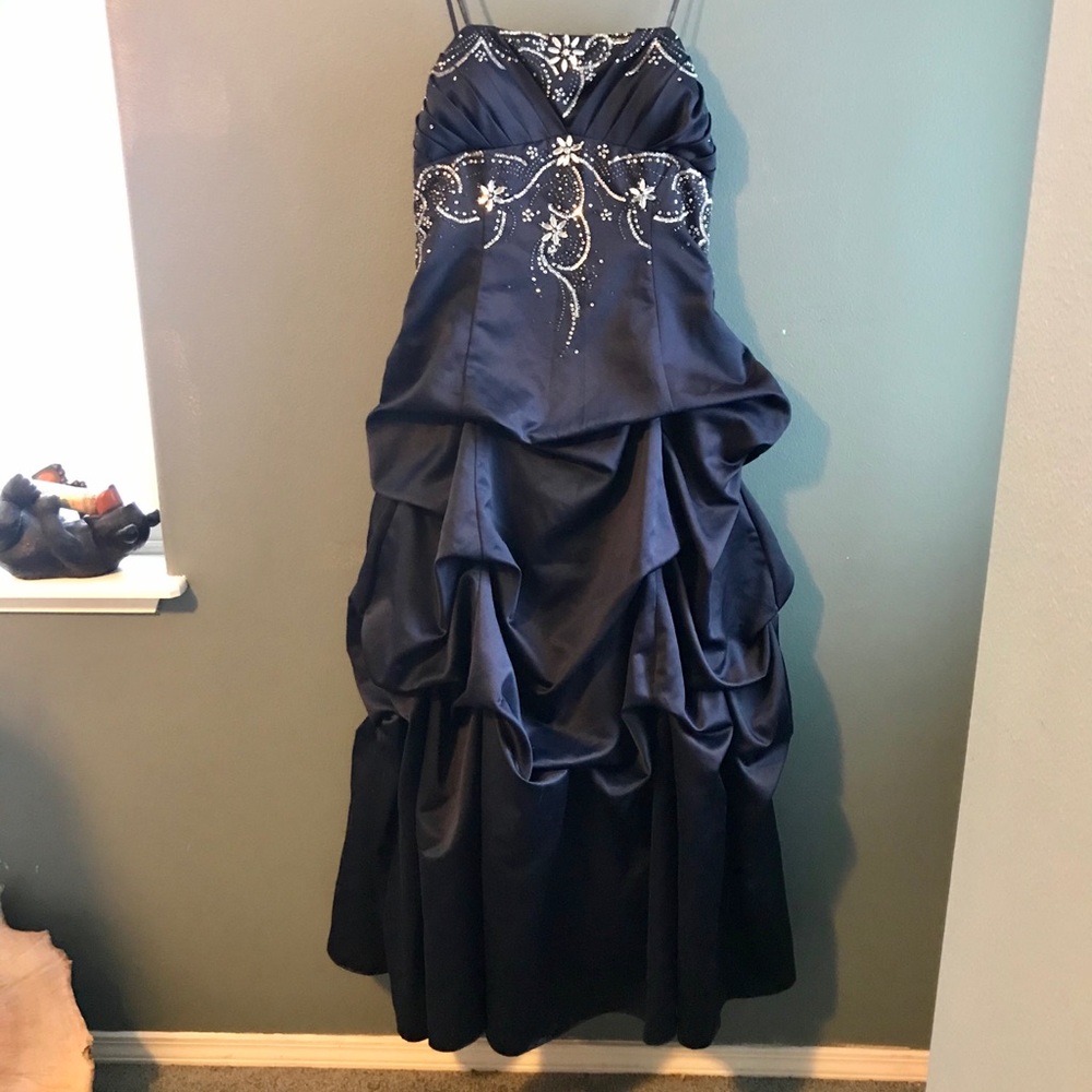 Beaded Sleeveless Ball Gown RUNS SMALL